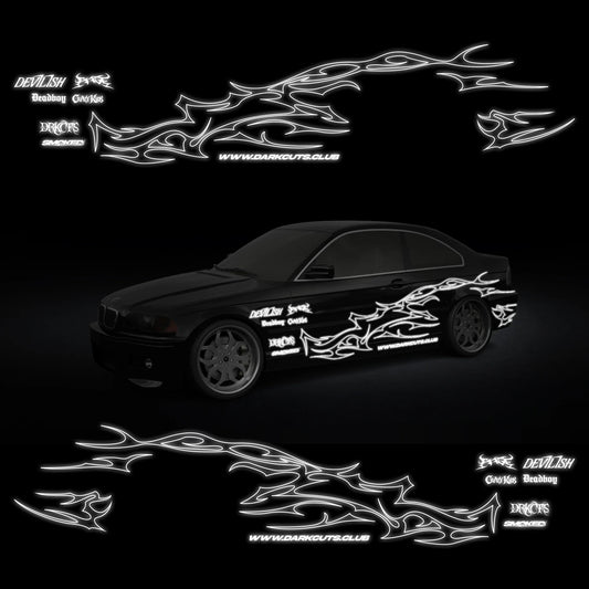 Sedan/Coupe Rage Reflective Livery - BMW E46 lub auta do 450 cm długości